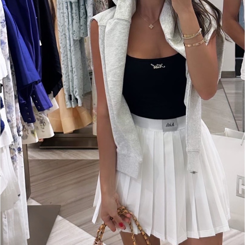 Kith Women's White Pleated Skirt